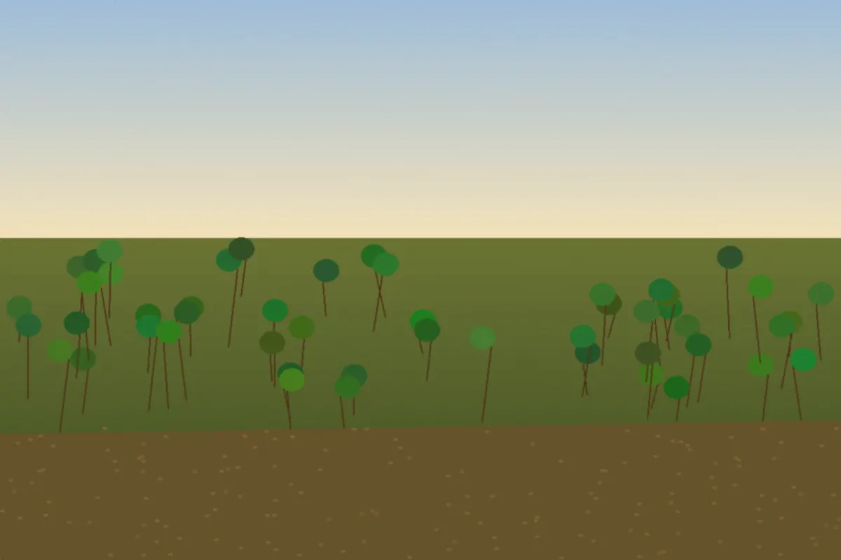 Willow and caragana brush along a rural fence before mulching